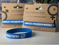 Lifestylowa gumowa opaska "Zawsze i Wszędzie Możesz Wszystko"