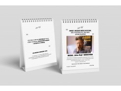 12-miesięczny kalendarz biurkowy #MentalFrame od Kołcza Majka na rok 2025